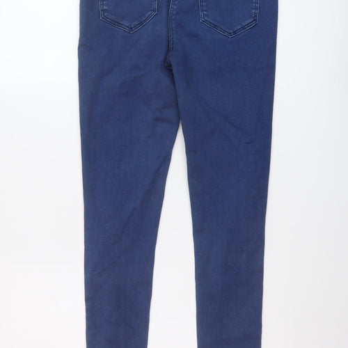 M&Co Womens Blue Cotton Jegging Jeans Size 10 L28 in Regular