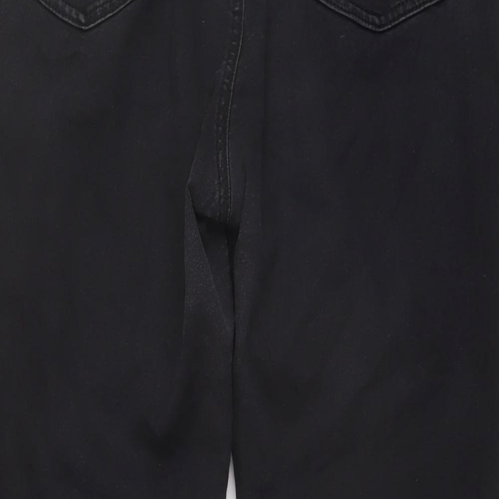 Marks and Spencer Womens Black Cotton Jegging Jeans Size 16 L27 in Regular