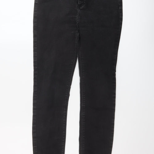 River Island Womens Black Cotton Skinny Jeans Size 12 L26 in Regular Button