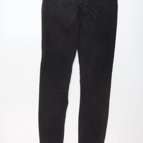 River Island Womens Black Cotton Skinny Jeans Size 12 L26 in Regular Button