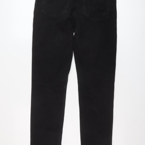 Weekday Womens Black Cotton Straight Jeans Size 29 in L30 in Regular Button