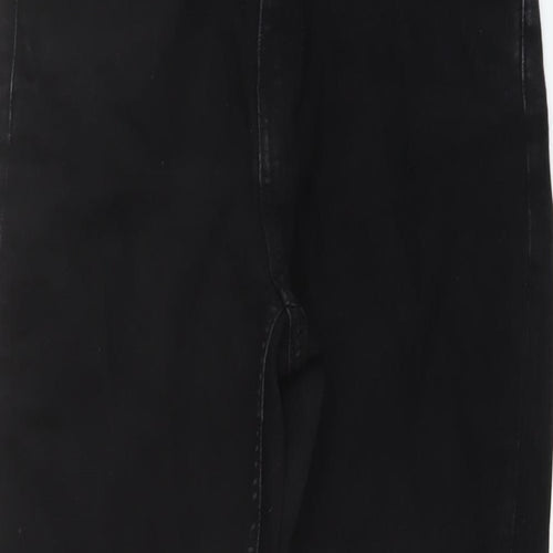 Weekday Womens Black Cotton Straight Jeans Size 29 in L30 in Regular Button
