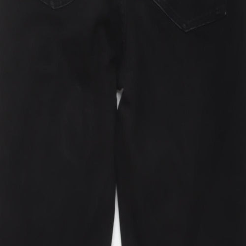 Weekday Womens Black Cotton Straight Jeans Size 29 in L30 in Regular Button