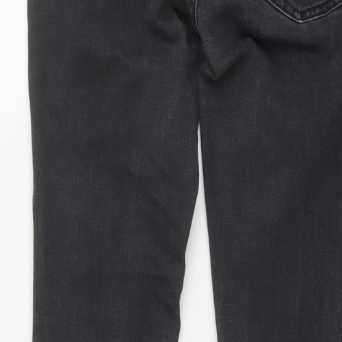 Gap Womens Grey Cotton Straight Jeans Size 26 in L30 in Regular Button
