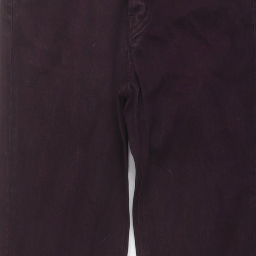 The Kooples Womens Purple Cotton Straight Jeans Size 30 in L36.5 in Regular Button