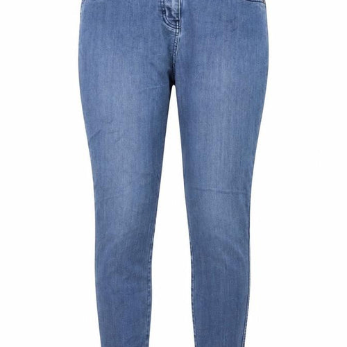NEXT Womens Blue Cotton Skinny Jeans Size 12 L29 in Regular Button