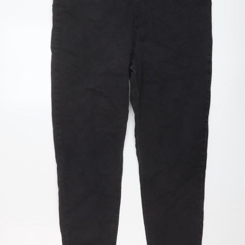 Marks and Spencer Womens Black Cotton Jegging Jeans Size 18 L27 in Regular