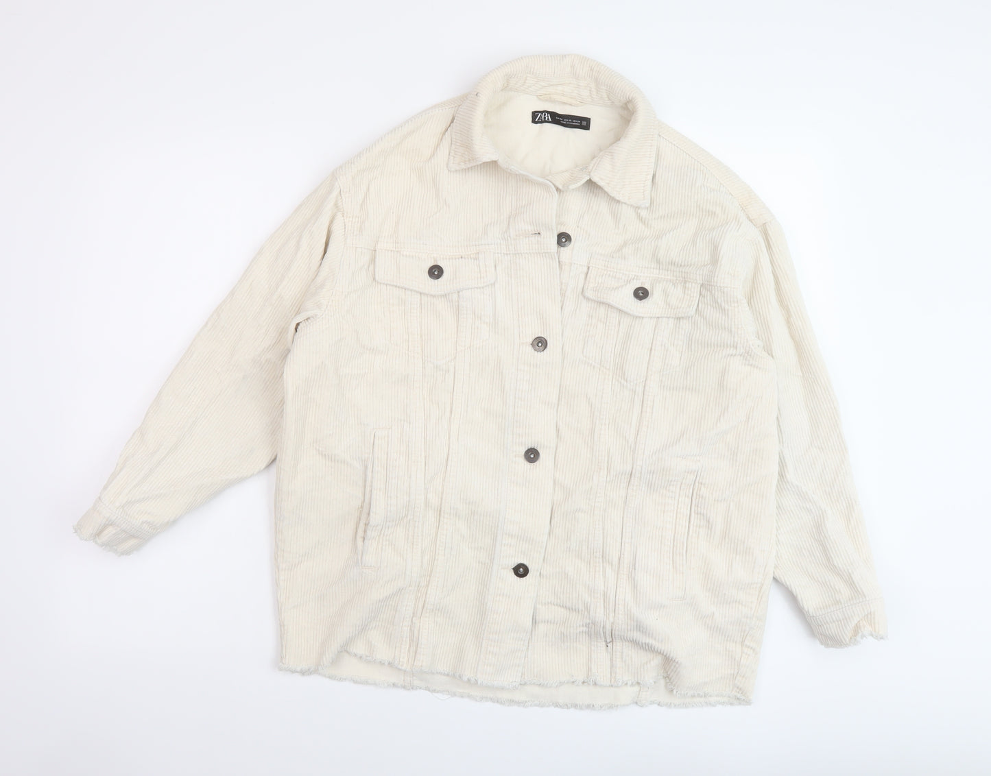 Zara Womens Beige Jacket Size XS Button