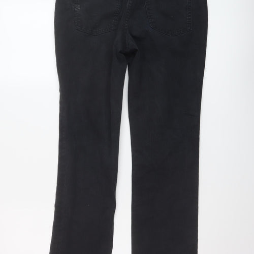 Boden Womens Black Cotton Straight Jeans Size 28 in L28 in Regular Button