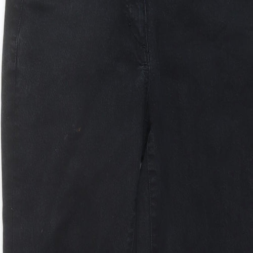 Boden Womens Black Cotton Straight Jeans Size 28 in L28 in Regular Button