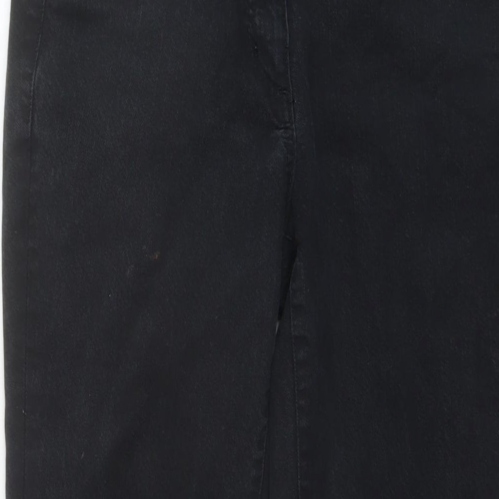 Boden Womens Black Cotton Straight Jeans Size 28 in L28 in Regular Button