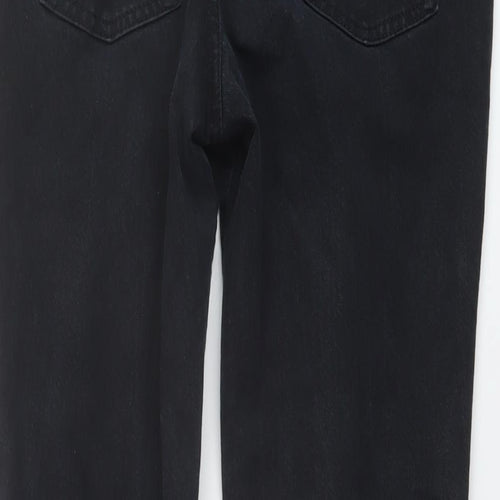 Boden Womens Black Cotton Straight Jeans Size 28 in L28 in Regular Button
