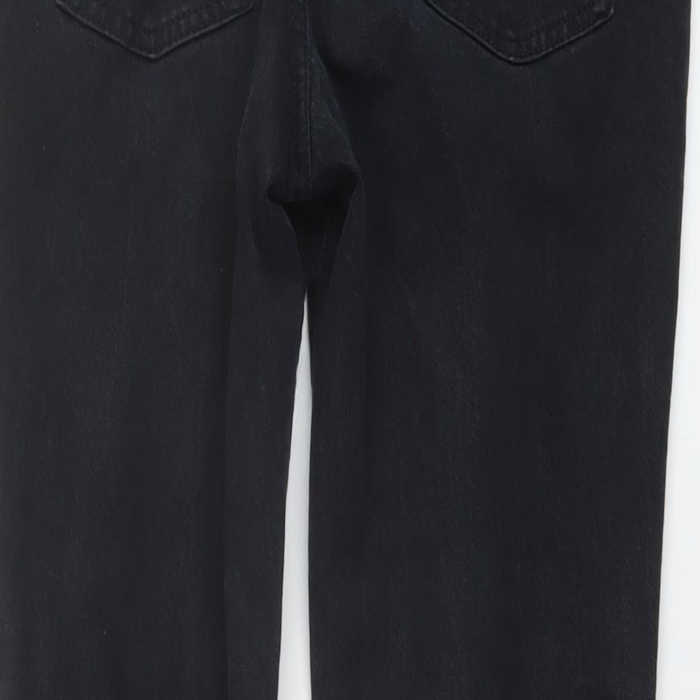 Boden Womens Black Cotton Straight Jeans Size 28 in L28 in Regular Button