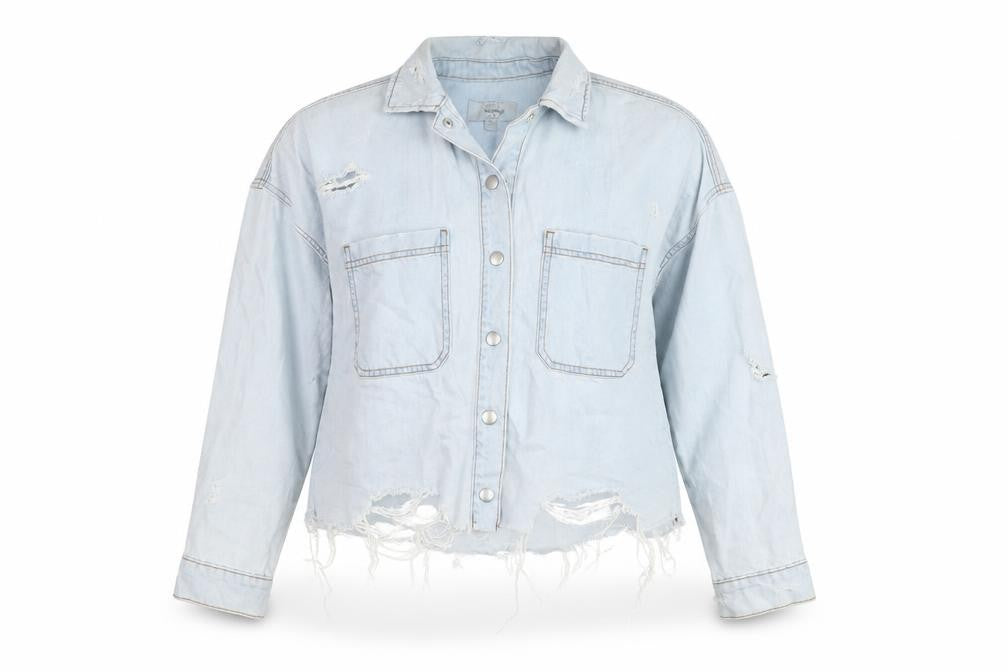 New Look Womens Blue Jacket Size 10 Snap