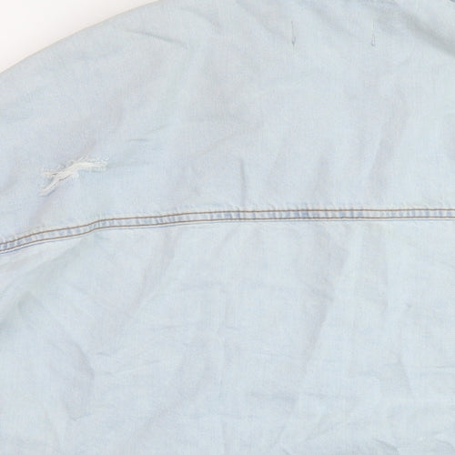 New Look Womens Blue Jacket Size 10 Snap