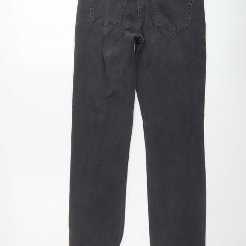 Dream Jeans Womens Grey Cotton Straight Jeans Size 26 in L29 in Regular Button