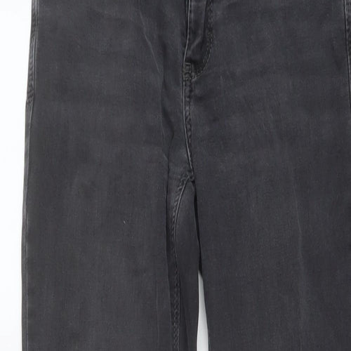 Dream Jeans Womens Grey Cotton Straight Jeans Size 26 in L29 in Regular Button