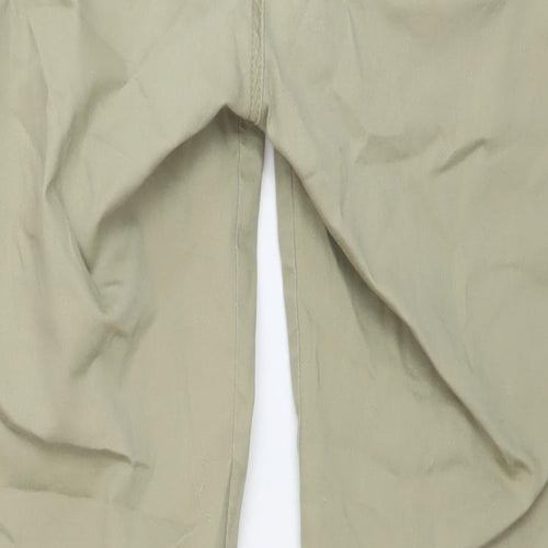 Miss Womens Green Cotton Straight Jeans Size 12 L30 in Regular Button