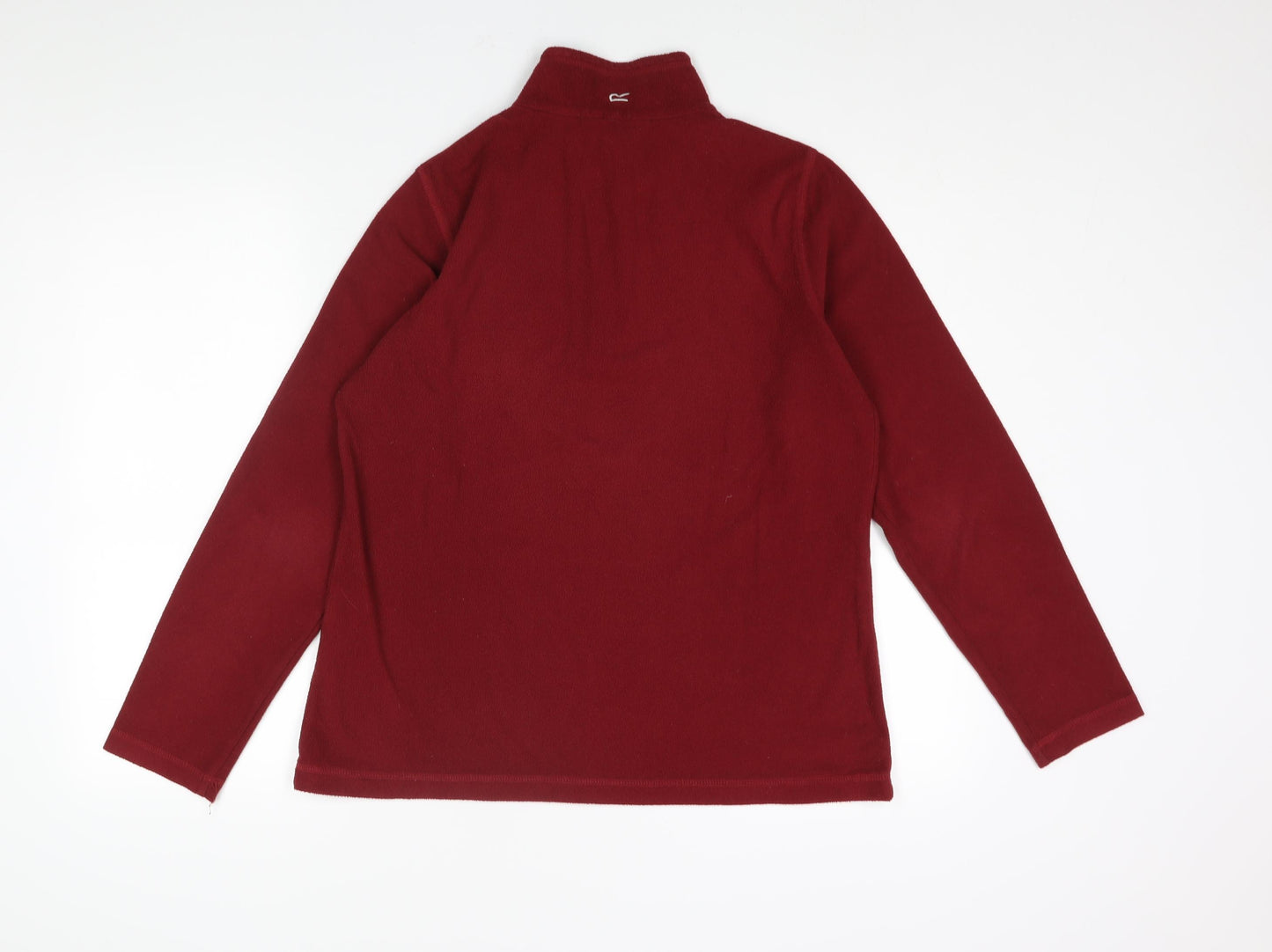 Regatta Womens Red Polyester Pullover Sweatshirt Size 12 Zip - Logo