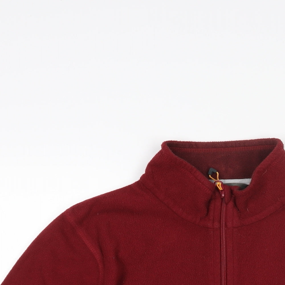 Regatta Womens Red Polyester Pullover Sweatshirt Size 12 Zip - Logo