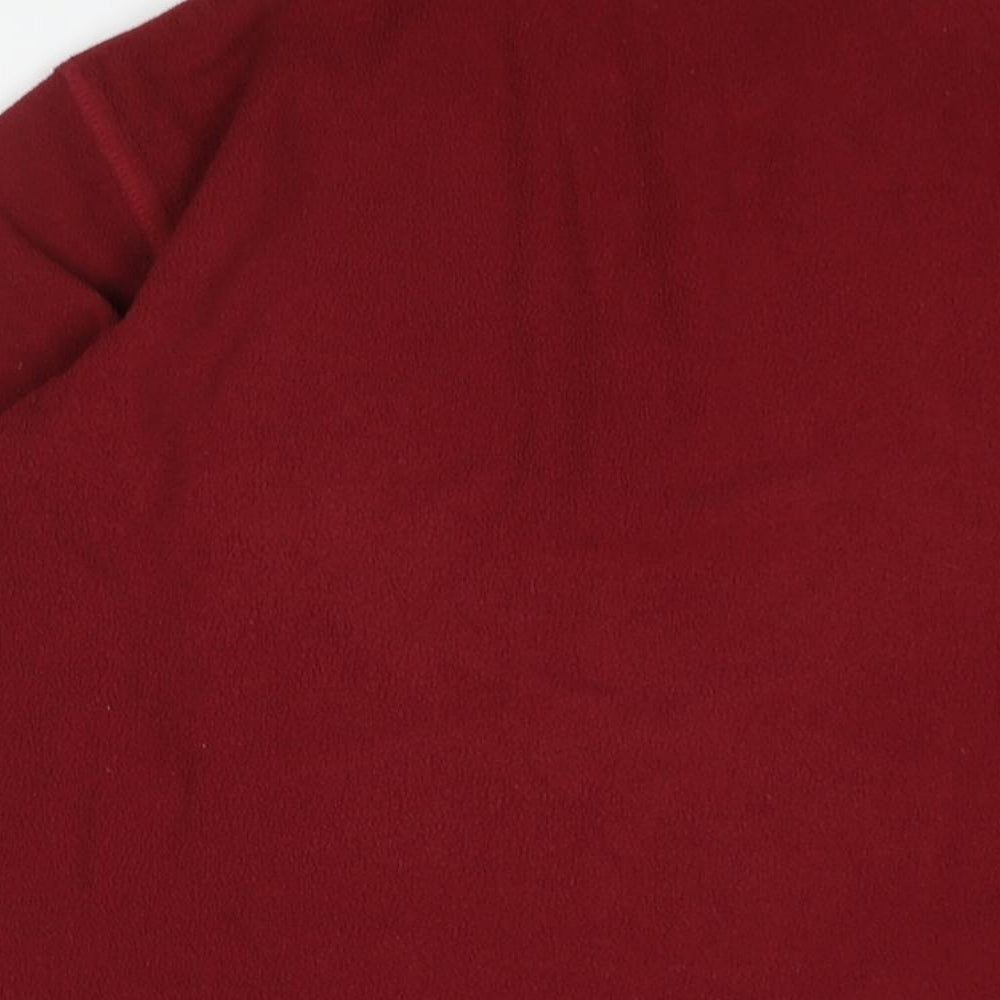 Regatta Womens Red Polyester Pullover Sweatshirt Size 12 Zip - Logo
