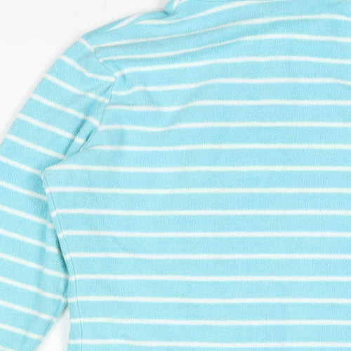 Marks and Spencer Womens Blue Striped Jacket Size 8 Zip