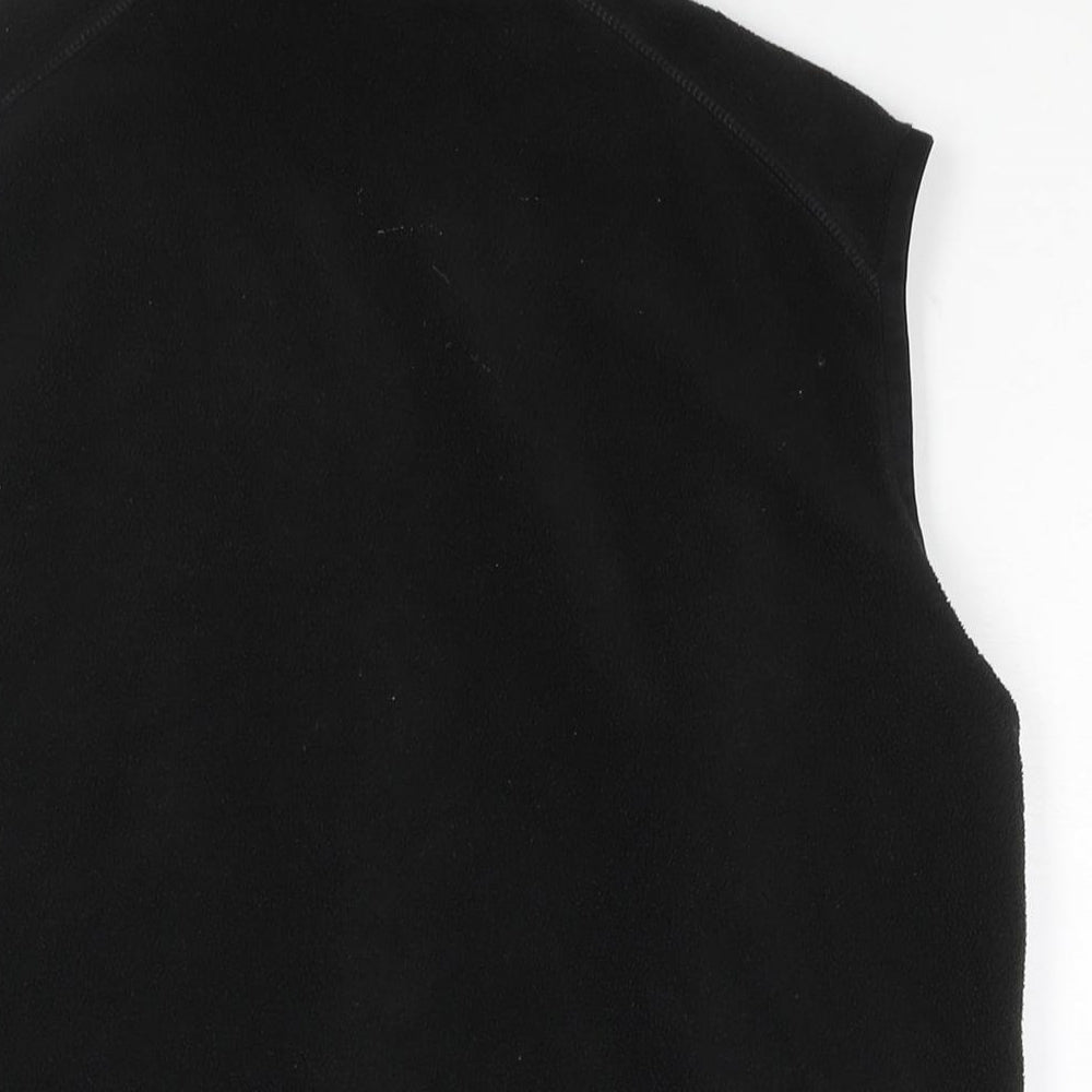 Quechua Womens Black Gilet Jacket Size M Zip - Pockets