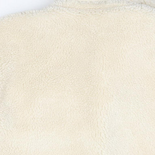 Topshop Womens Ivory Pea Coat Coat Size 12 Button