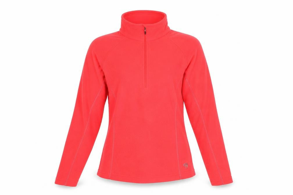 Mountain Hardwear Womens Pink Polyester Pullover Sweatshirt Size S Zip - Neon