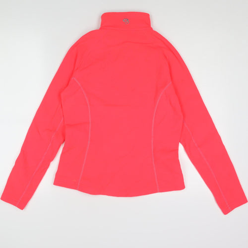 Mountain Hardwear Womens Pink Polyester Pullover Sweatshirt Size S Zip - Neon