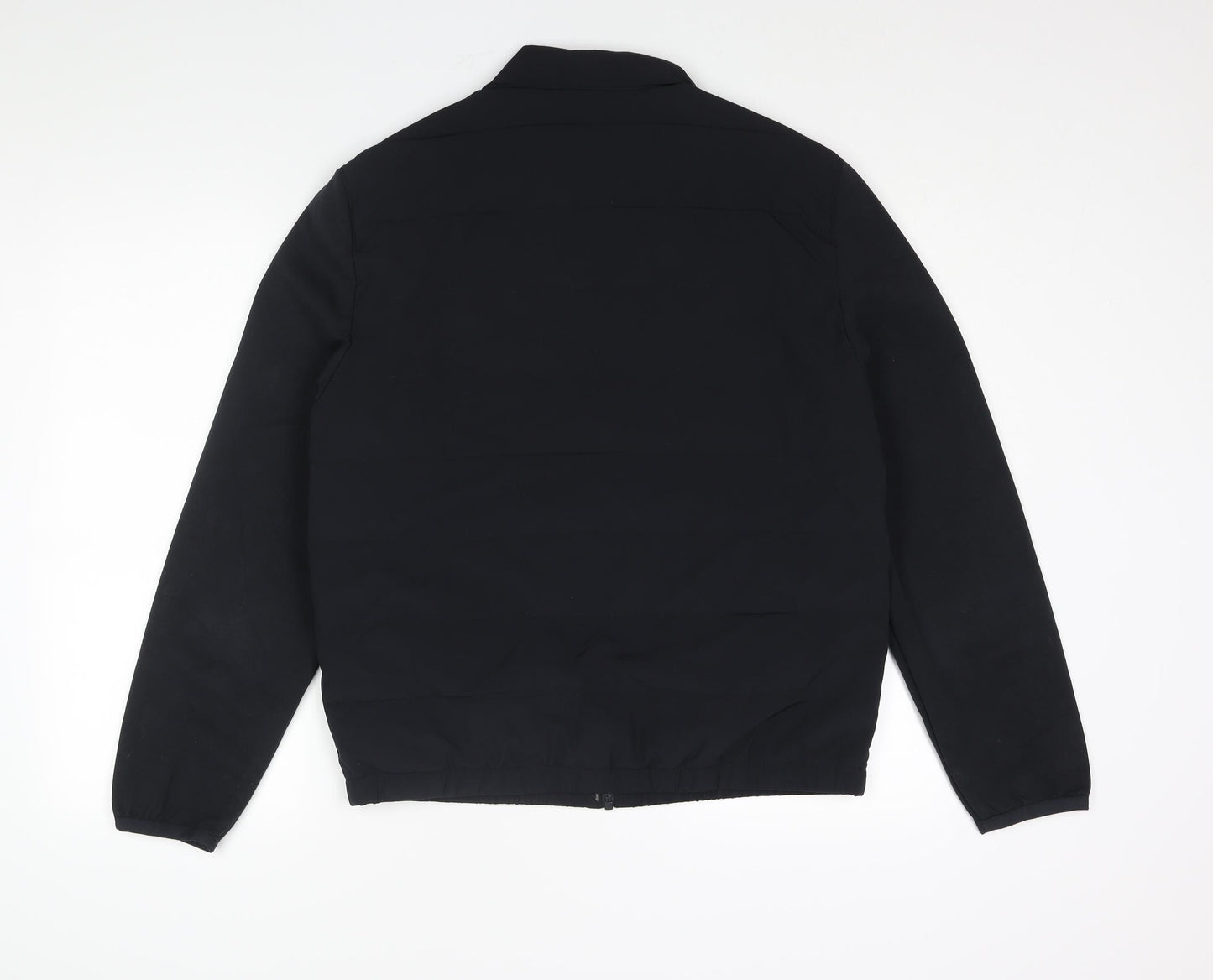 Zara Mens Black Quilted Jacket Size M Zip
