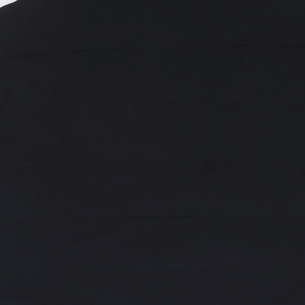 Zara Mens Black Quilted Jacket Size M Zip
