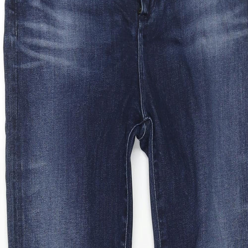 White Stuff Womens Blue Cotton Skinny Jeans Size 10 L29 in Regular Zip