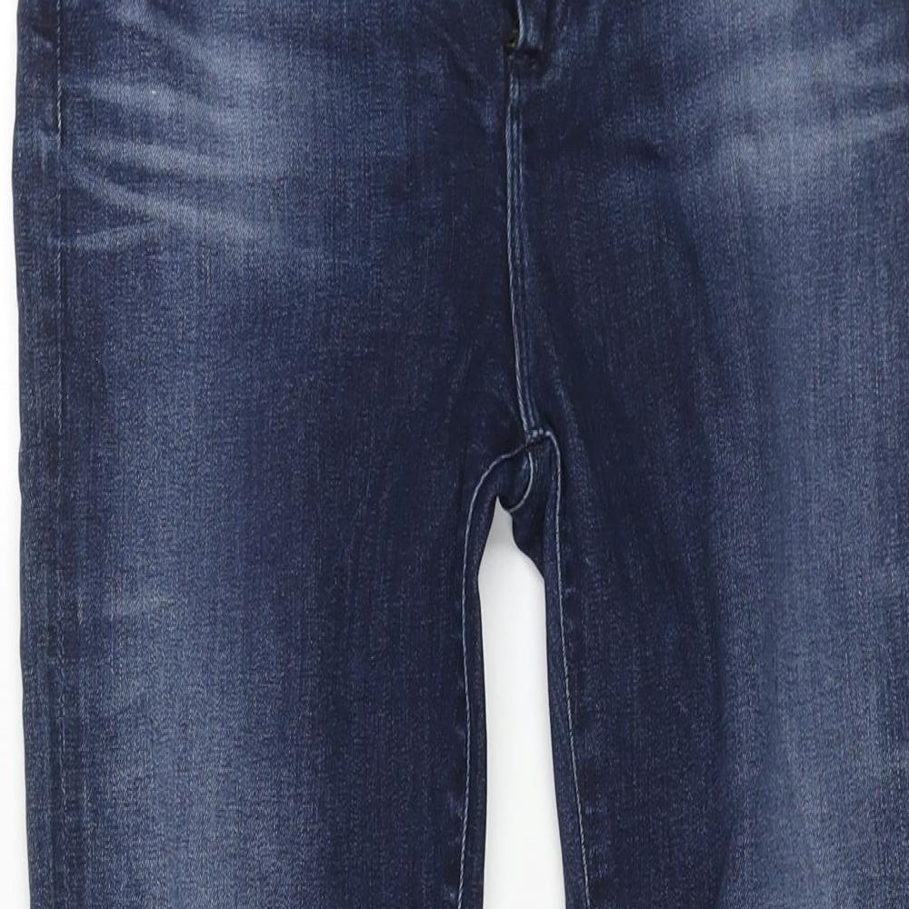 White Stuff Womens Blue Cotton Skinny Jeans Size 10 L29 in Regular Zip
