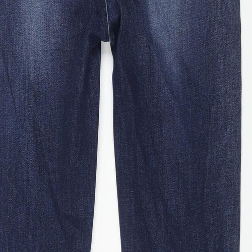White Stuff Womens Blue Cotton Skinny Jeans Size 10 L29 in Regular Zip
