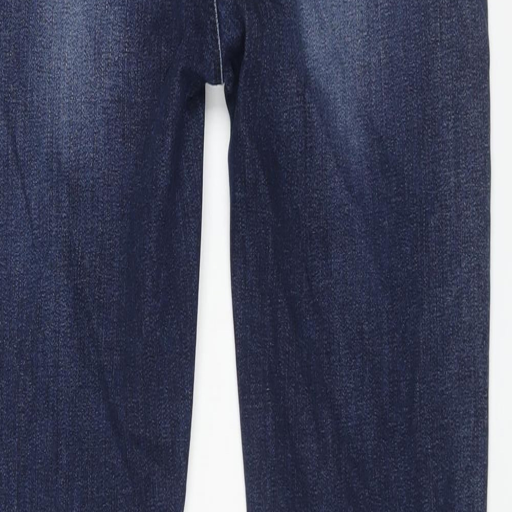 White Stuff Womens Blue Cotton Skinny Jeans Size 10 L29 in Regular Zip