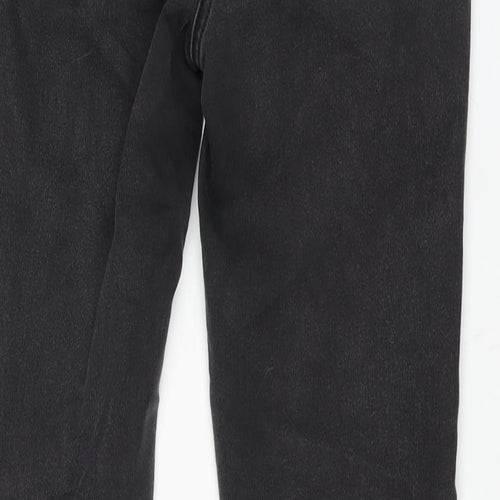 M&Co Womens Grey Cotton Skinny Jeans Size 12 L27 in Regular Zip