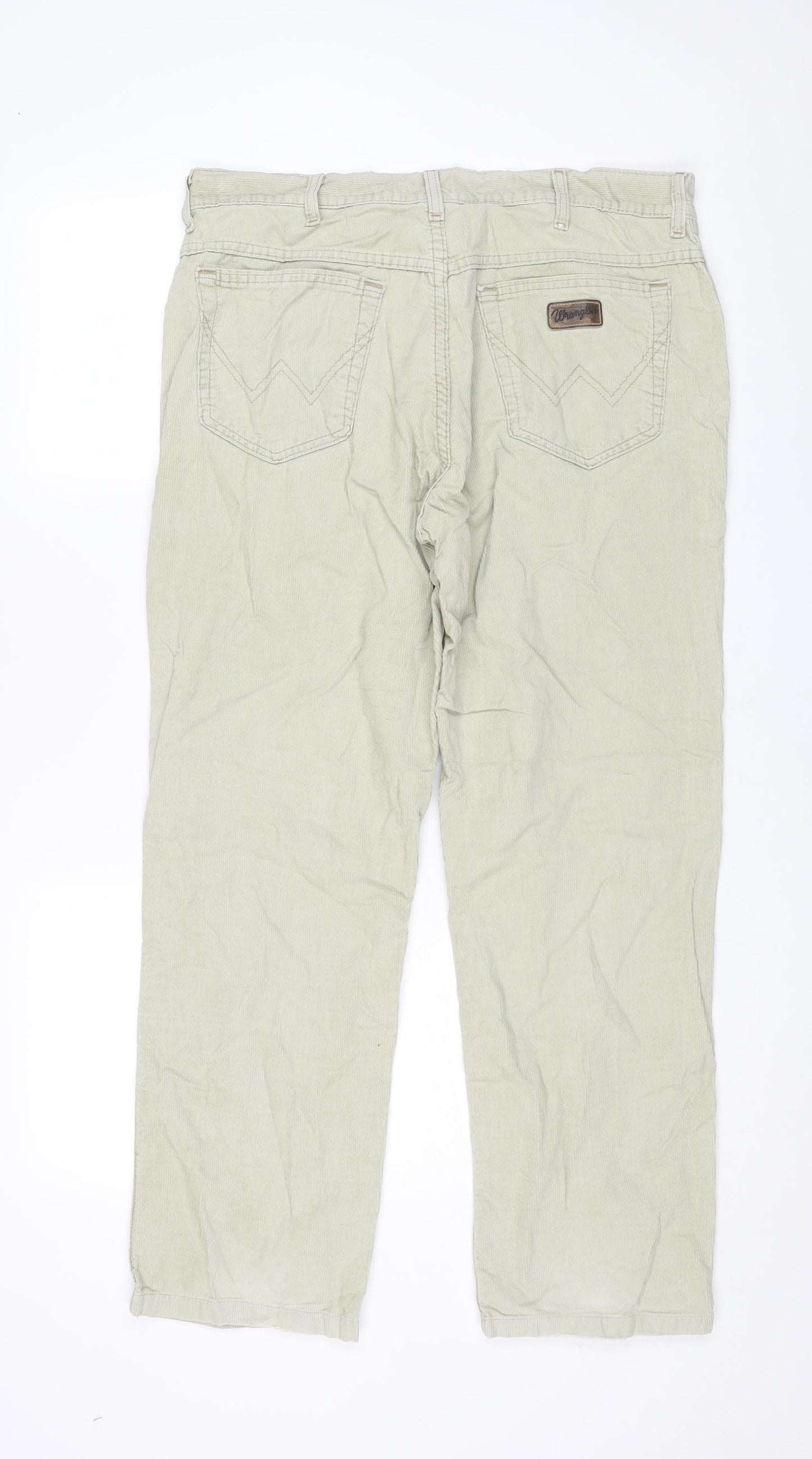 Wrangler Mens Beige Cotton Snow Pants Trousers Size 36 in L27 in Regular Zip