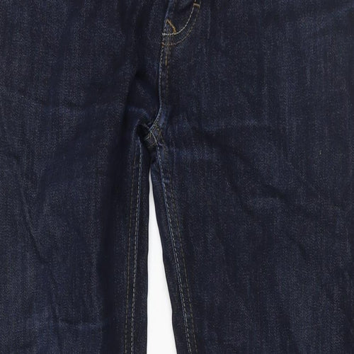 Fat Face Mens Blue Cotton Straight Jeans Size 34 in L31 in Regular Button