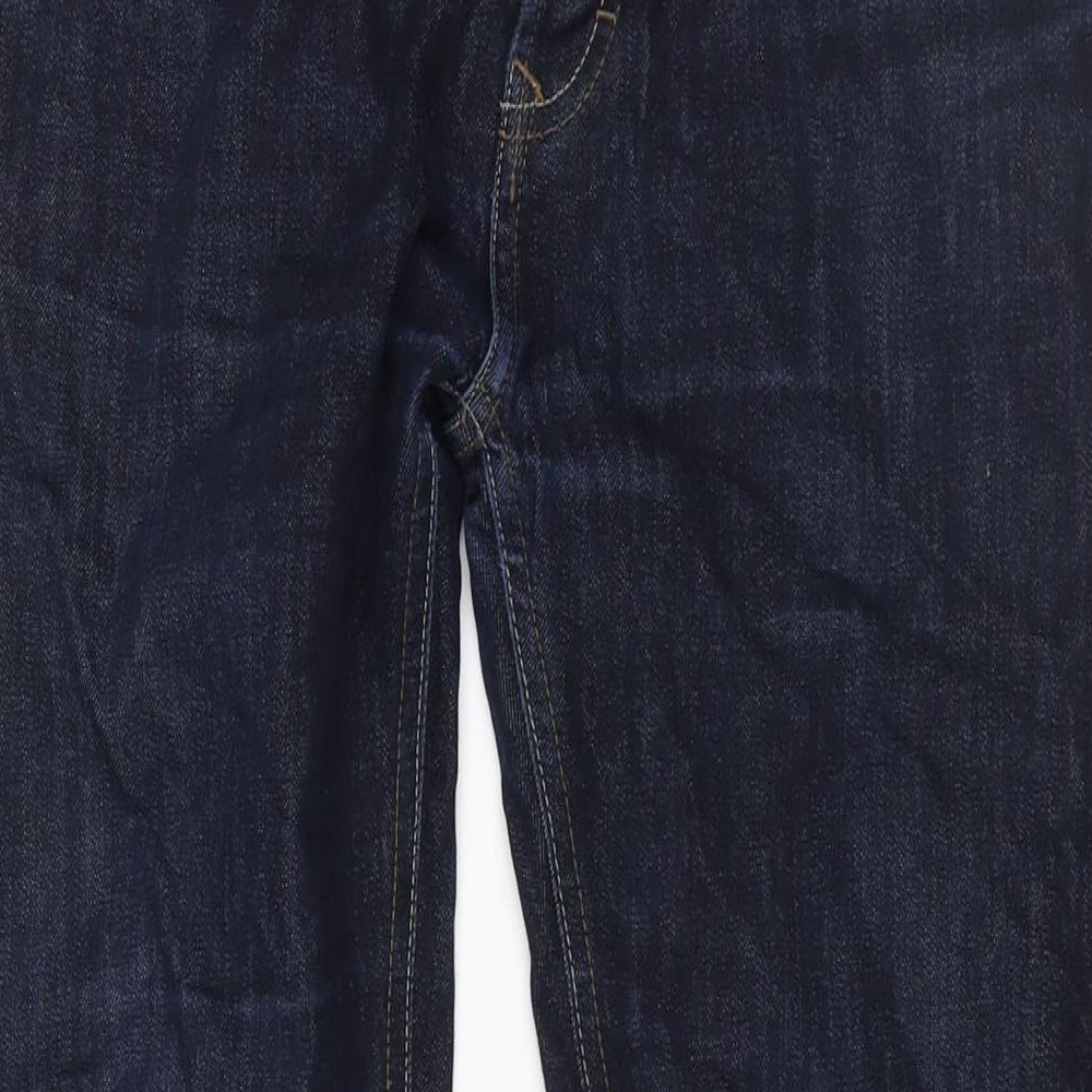 Fat Face Mens Blue Cotton Straight Jeans Size 34 in L31 in Regular Button