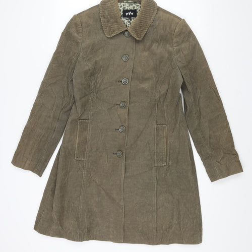Per Una Womens Brown Jacket Size 12 Button