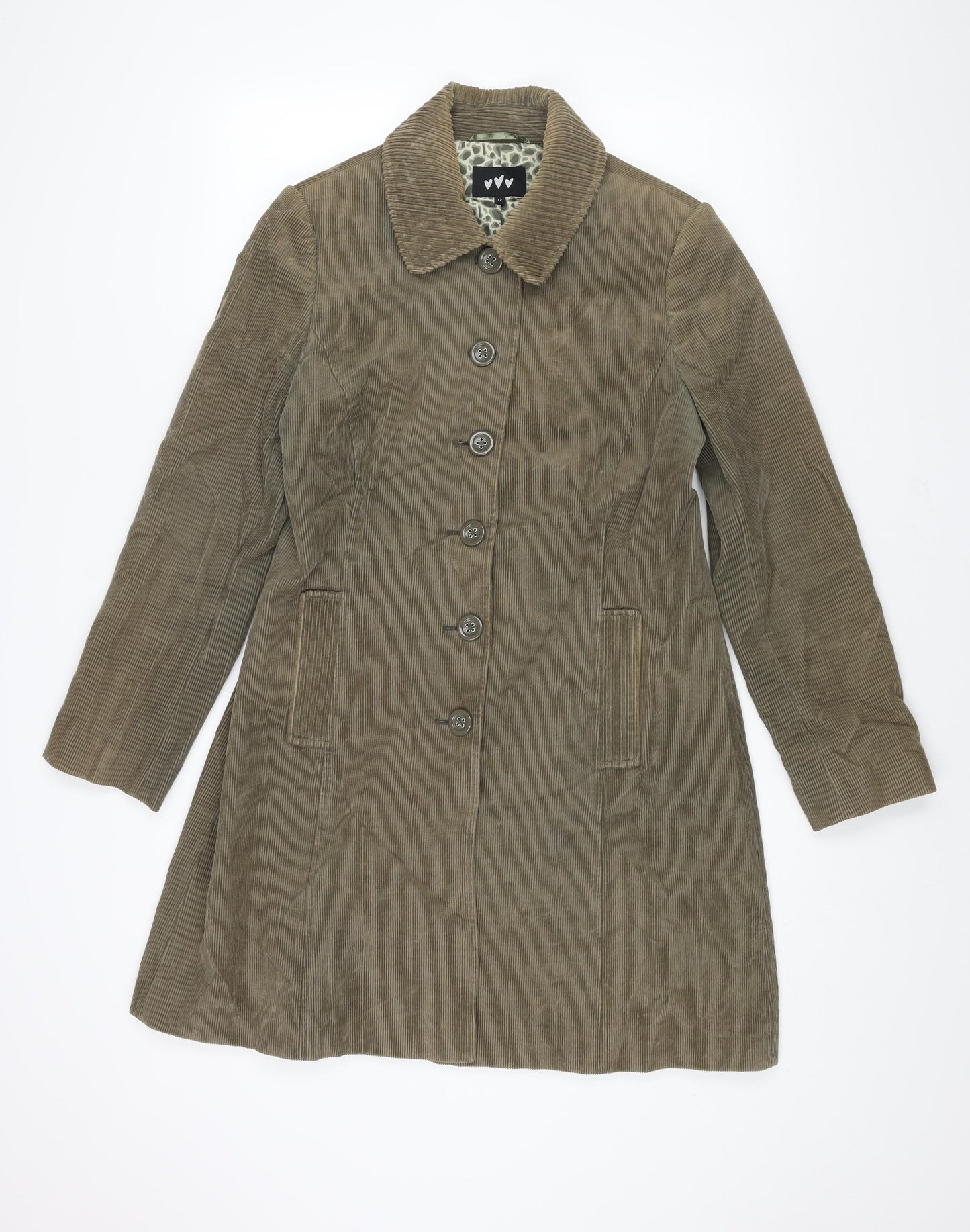 Per Una Womens Brown Jacket Size 12 Button