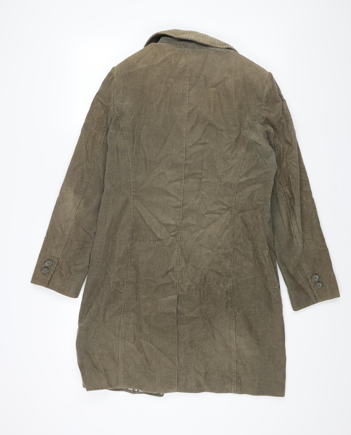 Per Una Womens Brown Jacket Size 12 Button