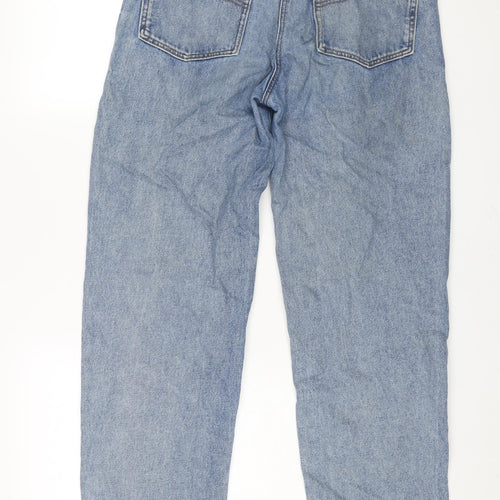 COLLUSION Mens Blue Cotton Straight Jeans Size 28 in L32 in Regular Zip