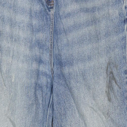 COLLUSION Mens Blue Cotton Straight Jeans Size 28 in L32 in Regular Zip