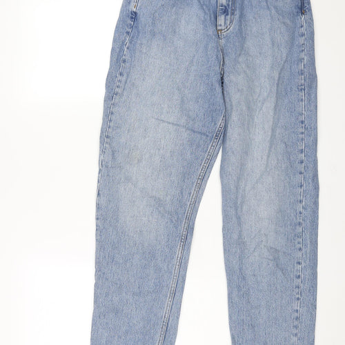 ASOS Womens Blue Cotton Mom Jeans Size 26 in L32 in Regular Zip