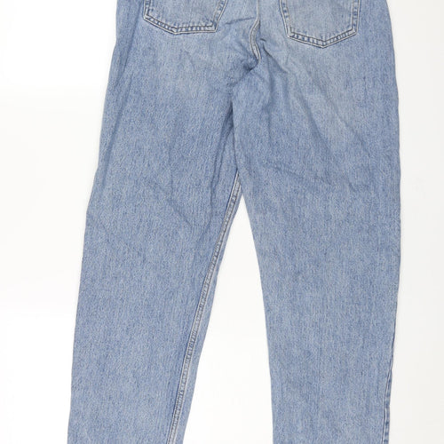 ASOS Womens Blue Cotton Mom Jeans Size 26 in L32 in Regular Zip
