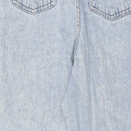 Denim & Co. Womens Blue Cotton Mom Jeans Size 20 L27 in Regular Zip