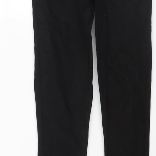 Denim & Co. Womens Black Cotton Skinny Jeans Size 4 L28 in Regular Zip