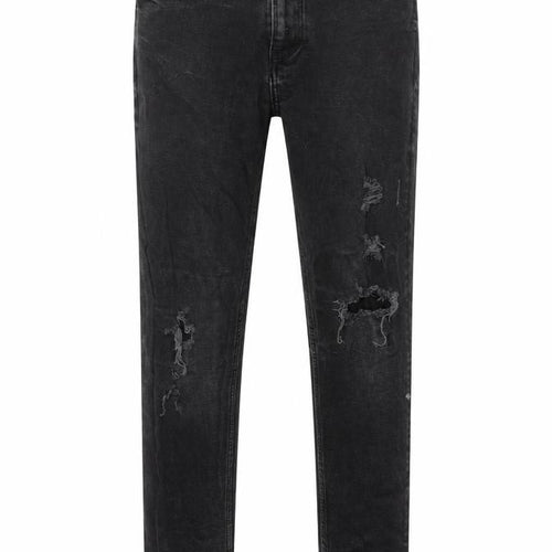 Pull&Bear Mens Black Cotton Skinny Jeans Size 30 in L26 in Regular Zip